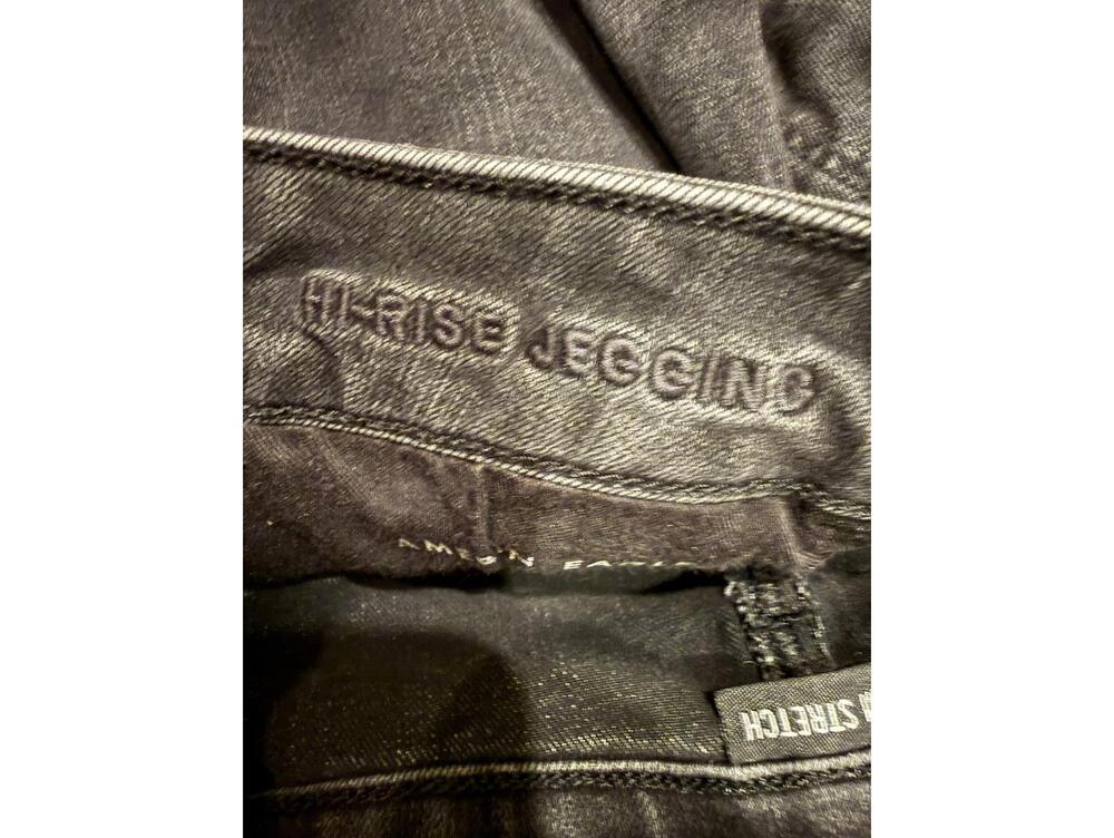 American Eagle Hi-Rise Jegging Dream Stretch Black Size 12 - Picture 3 of 7